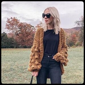 🆕 {Chicwish} Cuteness on Sleeves Chunky Knit Cardigan Sweater